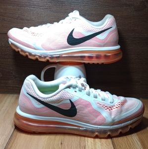 Nike Air Max 621078-10White Orange Gel Sole 2014 Athletic Running shoes size 11